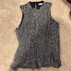Shiny silver tank from Nordstrom’s